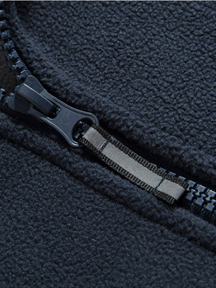 Théo | Veste Polaire Homme Col Montant Zippée Outdoor