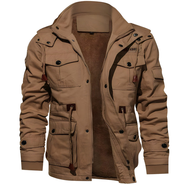 Théodore | Blouson Homme Militaire Multi-Poches Doublure Polaire