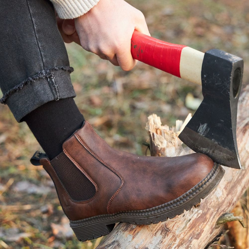 Théodore | Chelsea Boots Homme Cuir Semelle Crantée