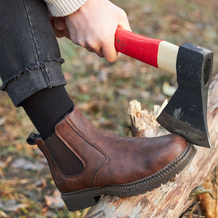 Théodore | Chelsea Boots Homme Cuir Semelle Crantée