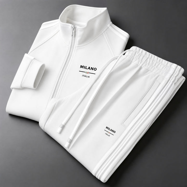 Théodore | Survêtement Homme Zippé Bandes Contrastées