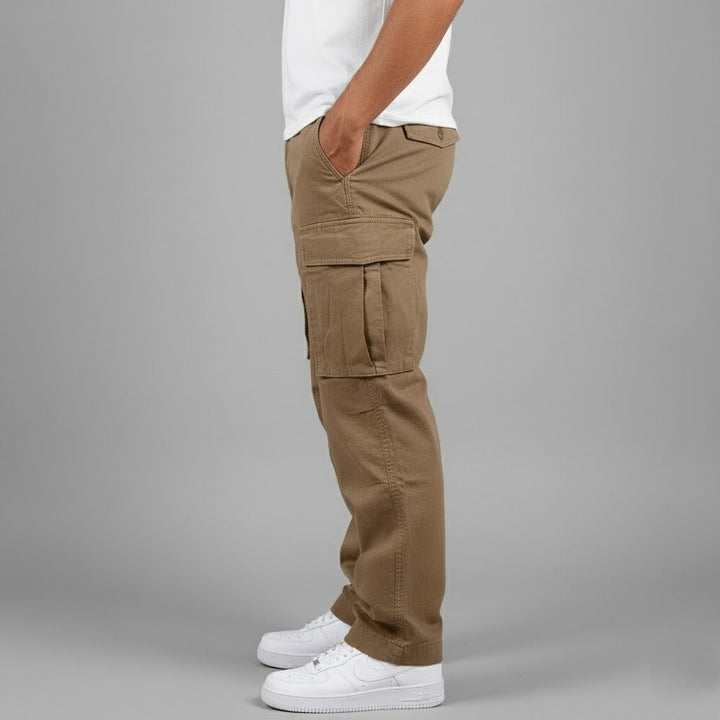 Thomas | Pantalon Cargo Homme Coupe Droite Poches Latérales