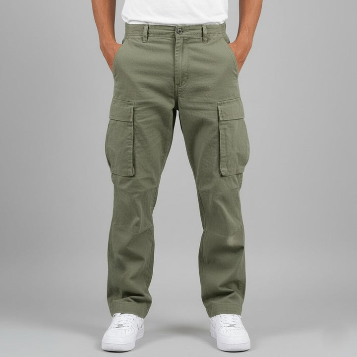 Thomas | Pantalon Cargo Homme Coupe Droite Poches Latérales