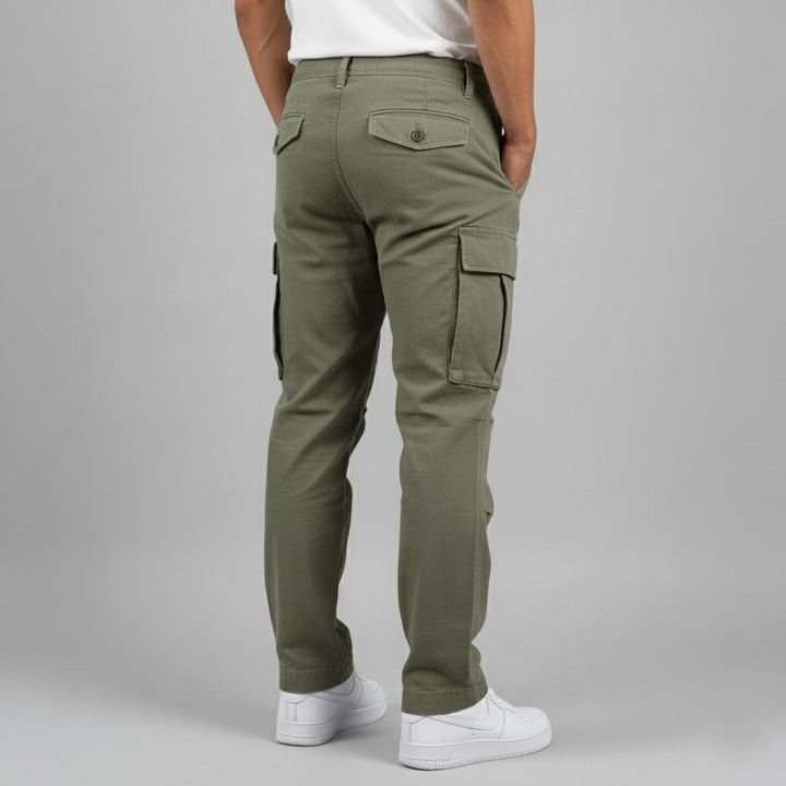 Thomas | Pantalon Cargo Homme Coupe Droite Poches Latérales