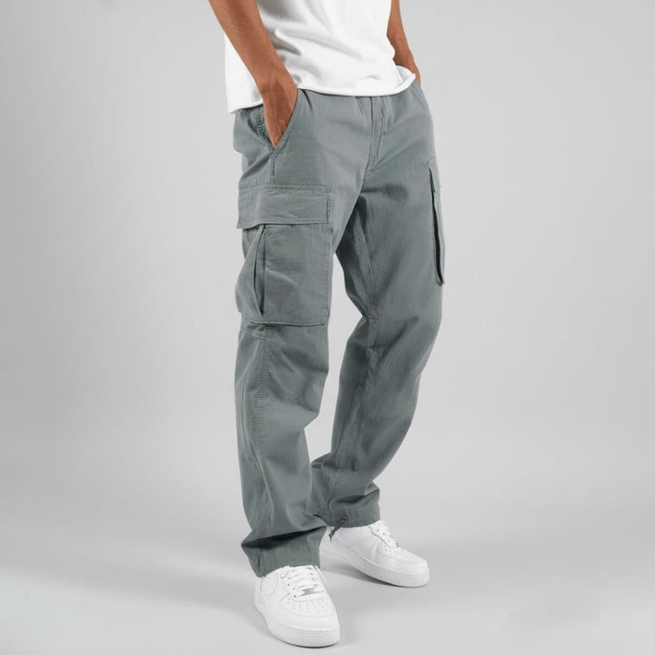 Thomas | Pantalon Cargo Homme Coupe Droite Poches Latérales