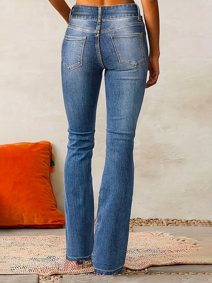 Victoire | Jean Taille Haute Bootcut Femme Coupe Évasée
