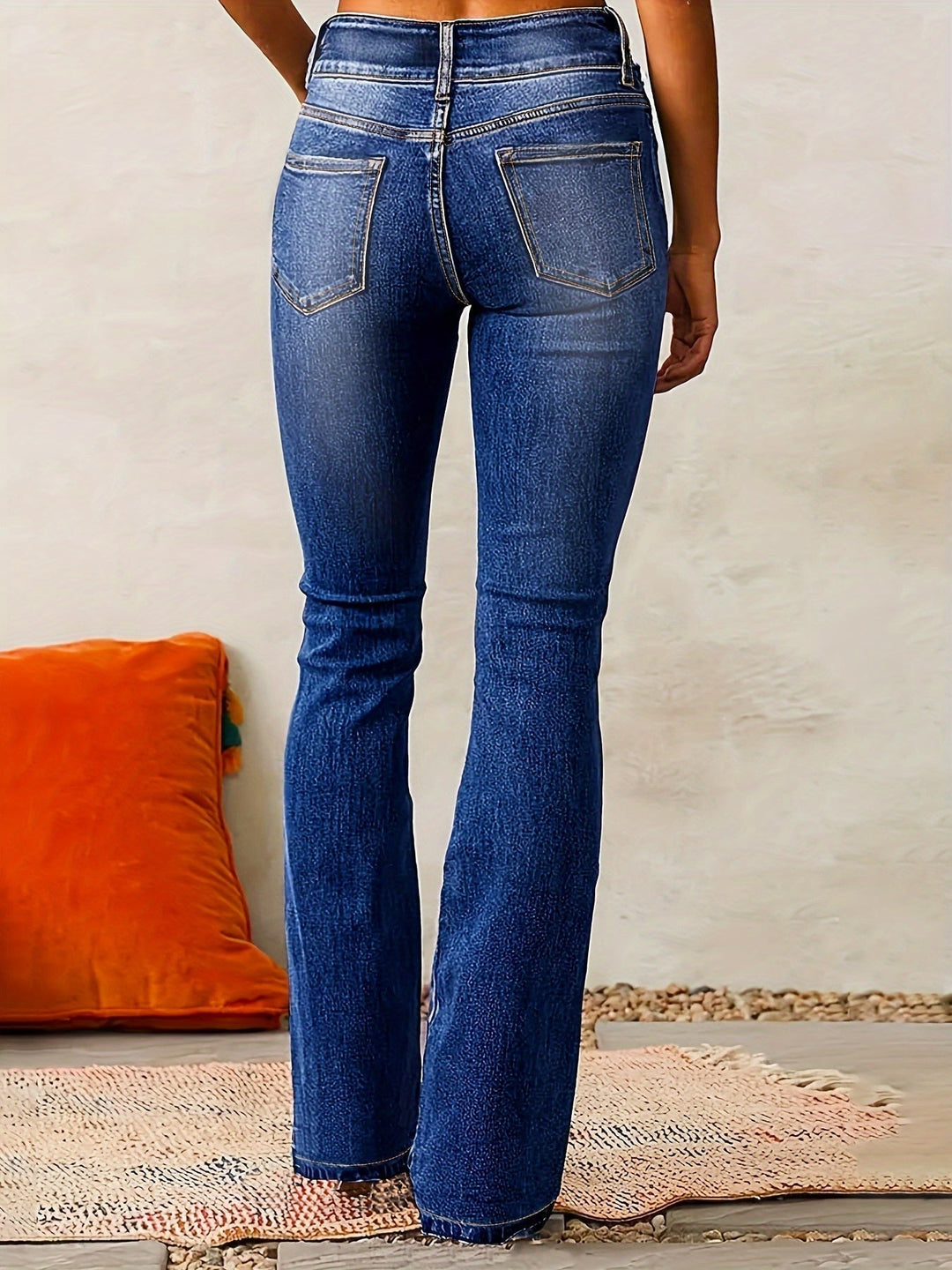 Victoire | Jean Taille Haute Bootcut Femme Coupe Évasée