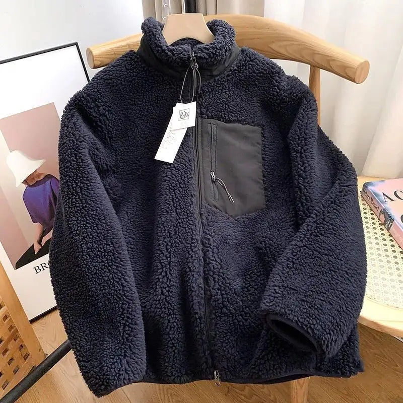 Victoire | Veste Teddy Sherpa Femme Zippée Col Montant