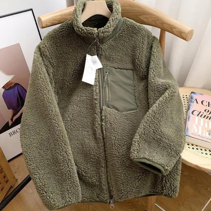 Victoire | Veste Teddy Sherpa Femme Zippée Col Montant
